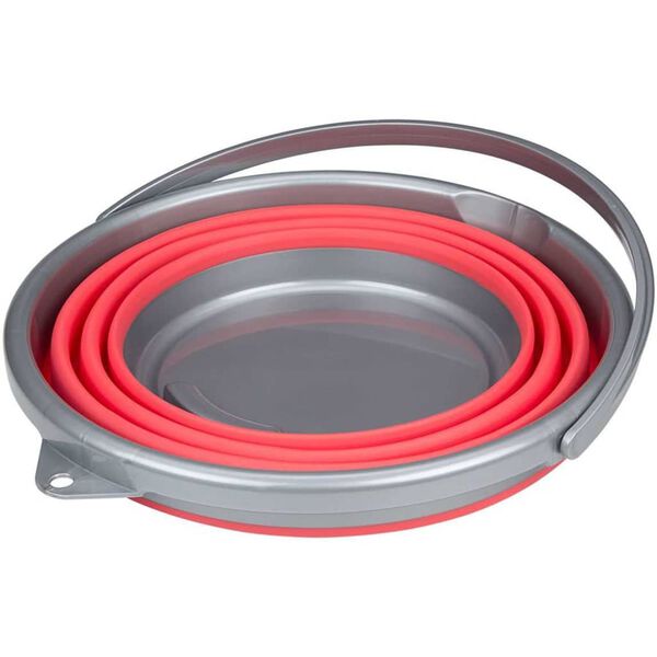 Abbey Camp Cubo plegable 15 L rojo coral 21WL-KOG-Uni