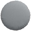 vidaXL Cojines para asiento 2 pcs Gris Claro Ø50 x 19 cm tela