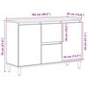 vidaXL Aparador de madera de ingeniería roble artisan 102x35x70 cm