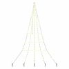 vidaXL &Aacute;rbol de Navidad LED con estacas de tierra Blanco C&aacute;lido 306 cm