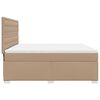 vidaXL Cama box spring con colch&oacute;n cuero sint&eacute;tico capuchino 180x200cm