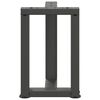 vidaXL Patas para mesa de centro en forma de T (2 unidades), antracita, 28 x 25 x (42-43) cm, acero