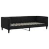 vidaXL Sof&aacute; cama sin colch&oacute;n tela negro 90x200 cm