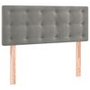 vidaXL Cama box spring con colch&oacute;n terciopelo gris claro 120x200 cm