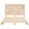 vidaXL Estructura de cama con cabecero madera maciza pino 140x200 cm