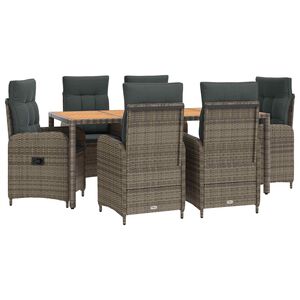 vidaXL Juego de comedor para exteriores 7 uds.