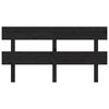 vidaXL Cabecero de cama madera maciza de pino negro 154x3x81 cm