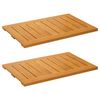 vidaXL Alfombrilla de ba&ntilde;o 2 uds. Natural 60 x 40 cm