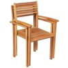 vidaXL Conjunto de comedor de jard&iacute;n 9 piezas madera maciza de teca