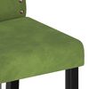vidaXL Sillas de comedor 4 unidades de terciopelo verde claro