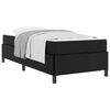 vidaXL Estructura de cama con colch&oacute;n Negro 90 x 200 cm tela