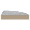 vidaXL Estante de esquina de pared MDF gris hormig&oacute;n 25x25x3,8 cm