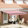 vidaXL Toldo Rojo y 400 x 300 cm Poli&eacute;ster y Aluminio