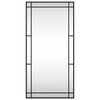 vidaXL Espejo de pared rectangular de hierro negro 50x100 cm