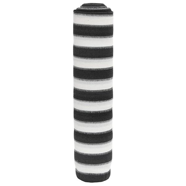 vidaXL Red de privacidad HDPE gris antracita y blanco 2x10 m 75 g/m²
