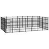 vidaXL Perrera de exterior de acero 25,8 m&sup2;