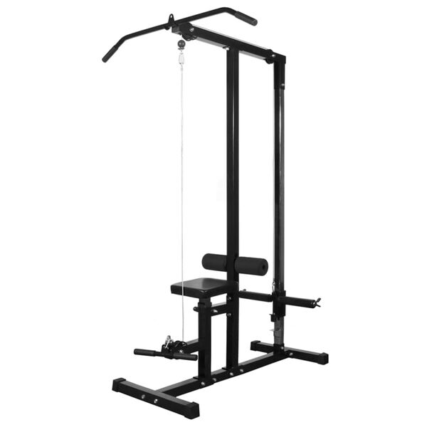 vidaXL Máquina musculación Power Tower con pesas y mancuernas 30,5 kg