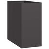 vidaXL Jardinera acero negro 40x80x80 cm