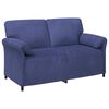 vidaXL Sof&aacute; de 2 Plazas Azul Polic&iacute;a 158 x 83 x 95 cm Terciopelo