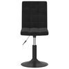vidaXL Sillas de comedor giratorias 2 uds terciopelo negro