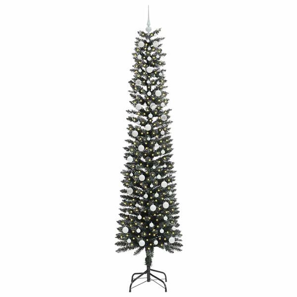 vidaXL &Aacute;rbol de Navidad artificial Verde 240 cm PVC, Pl&aacute;stico y Acero