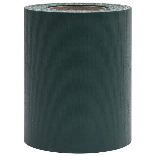 vidaXL Paneles de privacidad 4 uds PVC verde mate 35x0,19 m