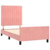 vidaXL Estructura de cama sin colch&oacute;n terciopelo rosa 80x200 cm