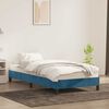 vidaXL Estructura de cama sin colchón terciopelo azul oscuro 100x210cm
