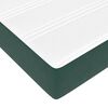 vidaXL Cama tipo Box Spring con colch&oacute;n Verde oscuro 180 x 220 cm tela