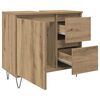 vidaXL Mueble de lavabo madera de ingenier&iacute;a roble artisan 65x33x60 cm