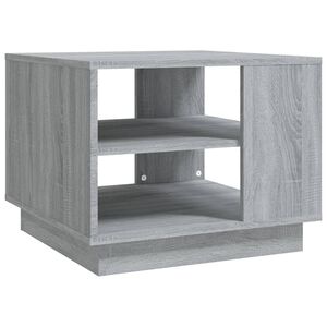 vidaXL Mesa de centro madera de ingenier&iacute;a gris Sonoma 55x55x43 cm