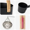 vidaXL Juego de Accesorios de Sauna 5 pcs Negro