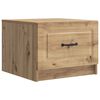 vidaXL Mesa de Caf&eacute; con caj&oacute;n Roble Artesanal 49 x 50 x 37 cm