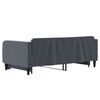 vidaXL Sof&aacute; cama nido terciopelo gris oscuro 90x190 cm