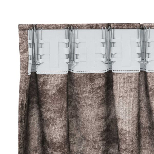 vidaXL Cortinas de Terciopelo 2 pcs Capuchino 245 x 140 cm Terciopelo