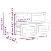 vidaXL Mueble para TV madera contrachapada marr&oacute;n roble 80x35x50 cm