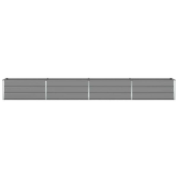 vidaXL Jardinera Gris Claro 480 x 50 x 45 cm Acero Galvanizado