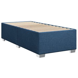 vidaXL Estructura de cama sin colch&oacute;n tela azul 90x190 cm