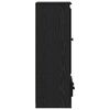 vidaXL Aparador alto con caj&oacute;n 3 pcs Roble Negro Madera de ingenier&iacute;a