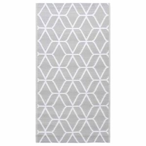 vidaXL Alfombra de exterior PP ARAKIL gris 120x180 cm
