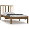 vidaXL Estructura cama sin colch&oacute;n madera pino marr&oacute;n miel 100x200 cm