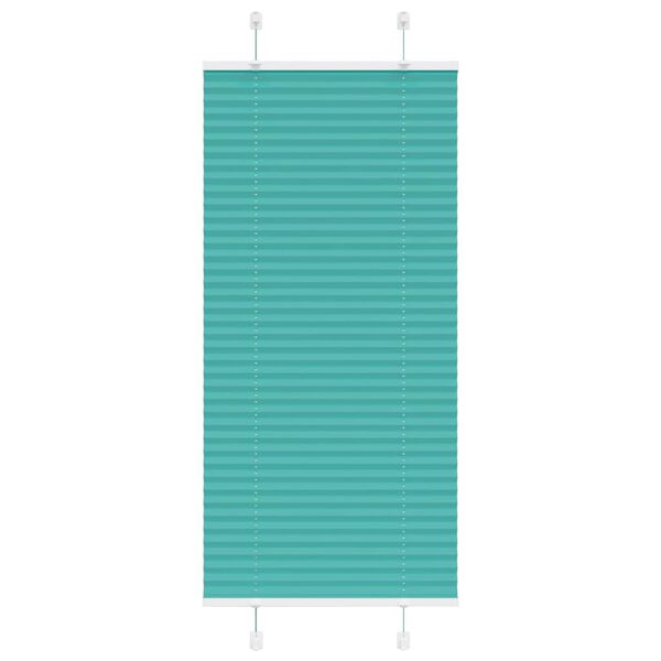 vidaXL Estor Plisado verde petr&oacute;leo 55x150 cm Tela Ancho 54,4 cm