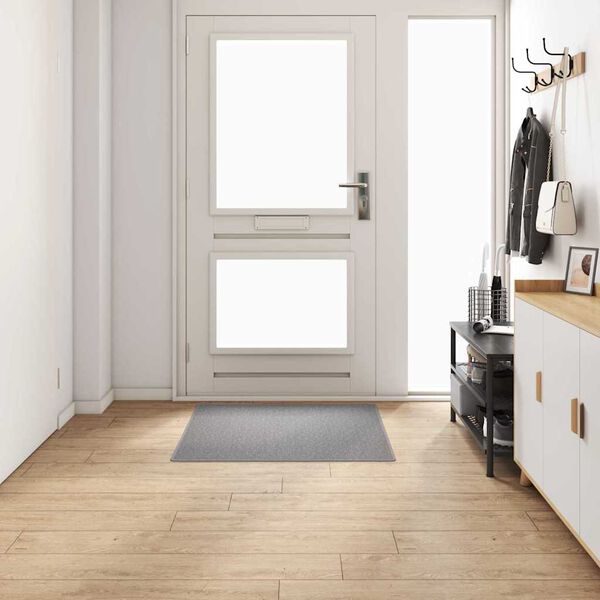 vidaXL Runner de Alfombra Gris Claro 100 x 100 cm 100% Polipropileno