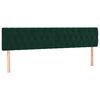 vidaXL Cama box spring con colch&oacute;n terciopelo verde oscuro 180x200 cm