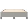vidaXL Cama sin colch&oacute;n tela gris claro 140x200 cm