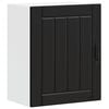 vidaXL Armario de pared de cocina Lucca madera ingenier&iacute;a negra