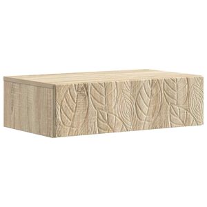 vidaXL Mesa Lateral Montada en la Pared 59 x 34,5 x 17 cm