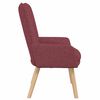 vidaXL sillón Rojo vino 63 x 67 x 94 cm Tela Sherpa