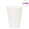 vidaXL Tazas de caf&eacute; de papel 1000 uds 12oz 300ml blanco