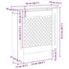 vidaXL Cubierta para radiador MDF blanco 78 cm